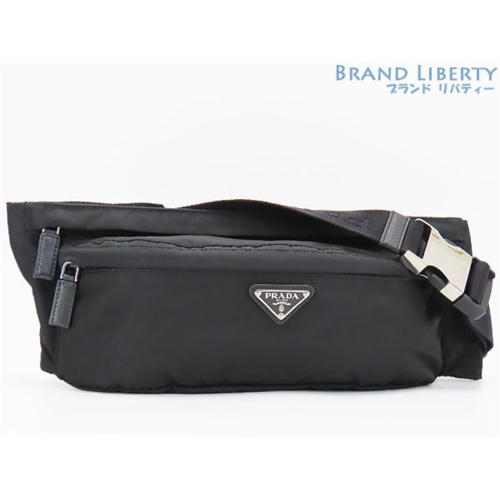 Prada waist bag shoulder body bum Clutch Nero Black